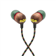 Marley Wired Earbuds | Smile Jamaica | Built-in microphone | USB Type-C | Rasta