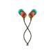 Marley Wired Earbuds | Smile Jamaica | Built-in microphone | USB Type-C | Rasta