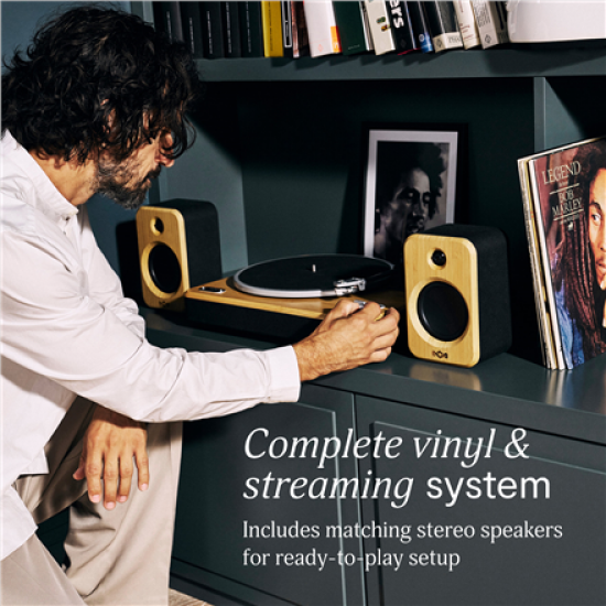 Marley Turntable With Speakers | Stir It Up Wireless 2+ | Bluetooth In/Out