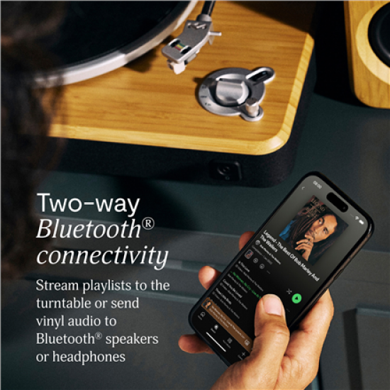 Marley Turntable With Speakers | Stir It Up Wireless 2+ | Bluetooth In/Out