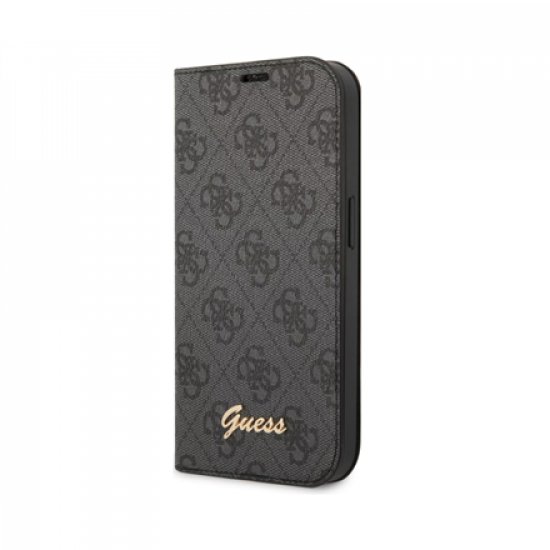 GUESS | Book Case | Apple | iPhone 14 Pro Max | Rubber/Silicone | Black