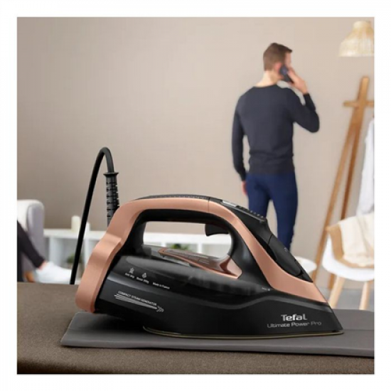 TEFAL | Steam Iron | Ultimate Power Pro FV9E50E0 | Steam Iron | 3200 W | Water tank capacity 350 ml | Continuous steam 85 g/min | Steam boost performance 300 g/min