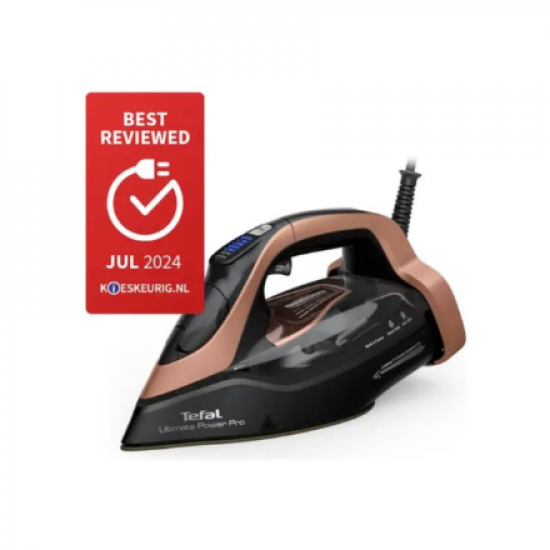 TEFAL | Steam Iron | Ultimate Power Pro FV9E50E0 | Steam Iron | 3200 W | Water tank capacity 350 ml | Continuous steam 85 g/min | Steam boost performance 300 g/min