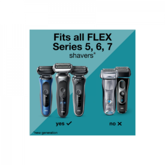 Braun 74S Shaver Replacement Head Series 7, Silver