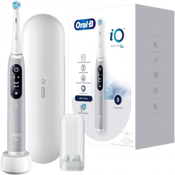 Oral-B Electric Toothbrush | iO6s | Rechargeable | For adults | Number of brush heads included 2 | Number of teeth brushing modes 5 | Grey