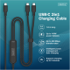 Digitus USB-C 2in1 charging cable, 140W | AK-300170-018-S
