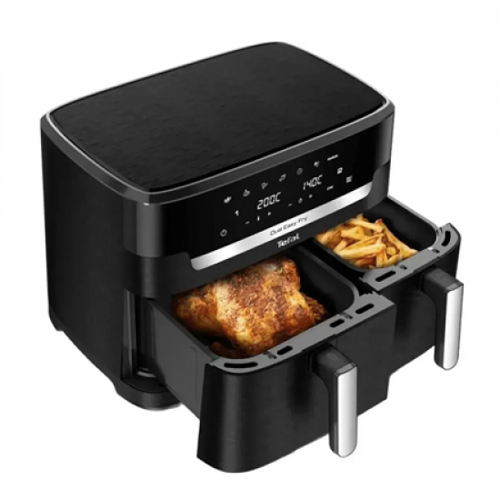 TEFAL | Air Fryer | EY942HE0 Easy Fry Dual XXL | Power 2700 W | Capacity 11 L | Black