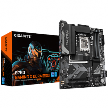 Gigabyte B760 GAMING X DDR4 GEN5 | Processor family Intel | Processor socket LGA1700 | DDR4 | Supported hard disk drive interfaces M.2, SATA | Number of SATA connectors 4