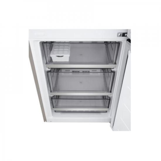 LG Refrigerator | GBBSJ10EPY | Energy efficiency class E | Free standing | Combi | Height 186 cm | No Frost system | Fridge net capacity 220 L | Freezer net capacity 113 L | Display | 35 dB | Prime Silver