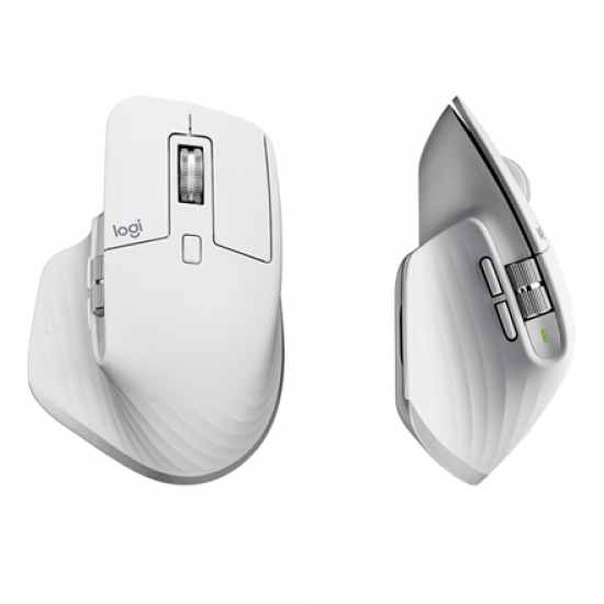 Logitech Mouse | MX MASTER 3S | Wireless | Bluetooth, 2.4GHz | Pale Gray