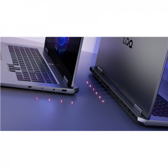 Lenovo LOQ 17IRX10 17.3 FHD i7-13650HX/16GB/1TB/NVIDIA GF RTX 5060 8GB/WIN11 Home/Nordic Backlit kbd/Luna Grey/2Y Warranty