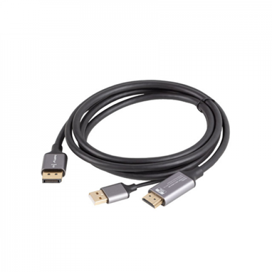 Lanberg HDMI (M) to Displayport (M) cable 4K, Black | CA-HDDP-20CU-0018-BK | 1.8 m