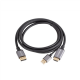 Lanberg HDMI (M) to Displayport (M) cable 4K, Black | CA-HDDP-20CU-0018-BK | 1.8 m