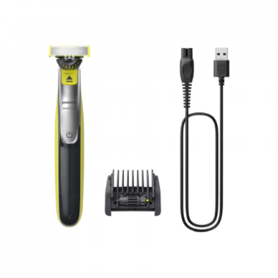 Philips Shaver | QP2734/23 OneBlade 360 | Operating time (max) 60 min | Wet & Dry | Lithium Ion | Green/Gray