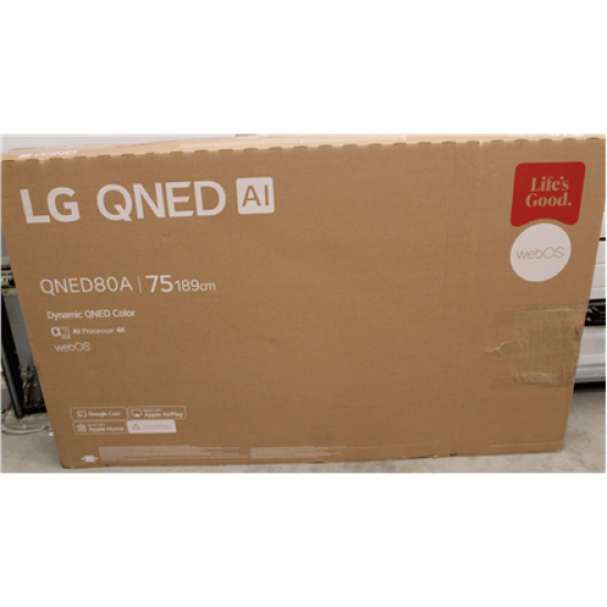 SALE OUT. LG TV | 75QNED80A3A | 75 | Smart TV | webOS 25 | 4K UHD | DAMAGED PACKAGING