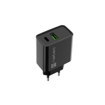 Natec Ribera USB Charger, 1xUSB-A, 1x USB-C, 20 W | NUC-2062