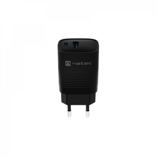 Natec Ribera USB Charger, 1x USB-A, 1x USB-C, 300 W | NUC-2141