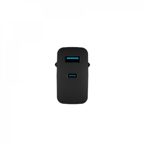 Natec Ribera USB Charger, 1x USB-A, 1x USB-C, 45 W | NUC-2143