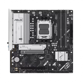 Asus PRIME B850M-A WIFI | Processor family AMD | Processor socket AM5 | DDR5 | Supported hard disk drive interfaces SATA, M.2 | Number of SATA connectors 4
