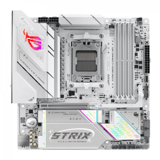 Asus ROG STRIX B850-G GAMING WIFI | Processor family AMD | Processor socket AM5 | DDR5 | Supported hard disk drive interfaces SATA, M.2 | Number of SATA connectors 2