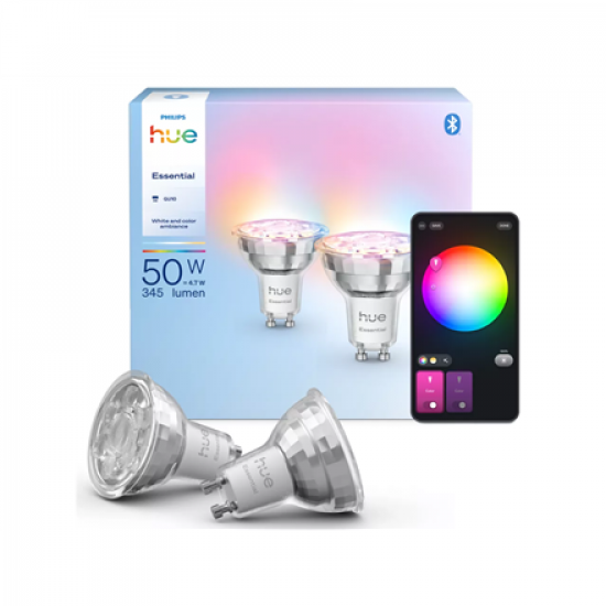 Philips Hue E WCA 345 2P EU | GU10 | 4.7 W | 16 million colors, White and colored light