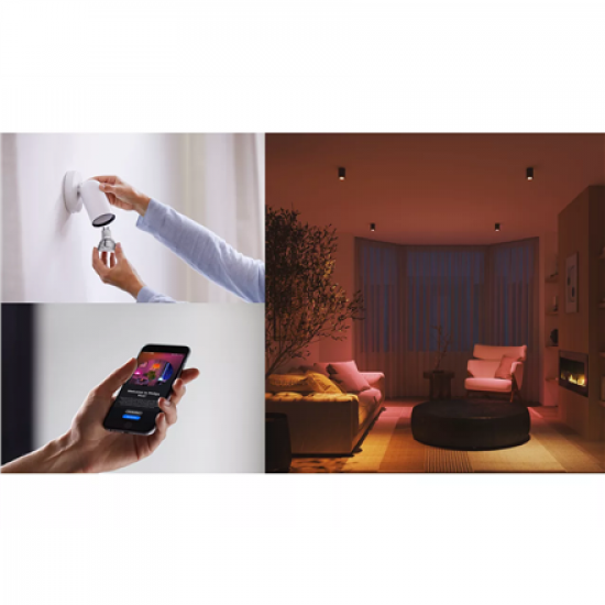Philips Hue E WCA 345 GU10 3P EU | E27 | 8 W | 16 million colors, White and colored light