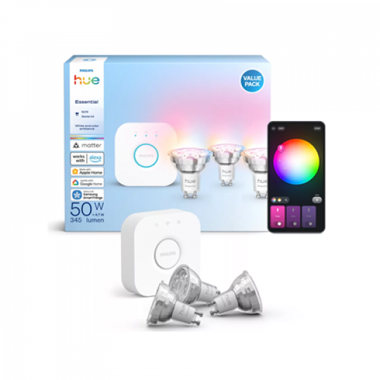 Philips Hue E WCA 345 GU10 3kit EU | GU10 | 3 W | 16 million colors, White and colored light