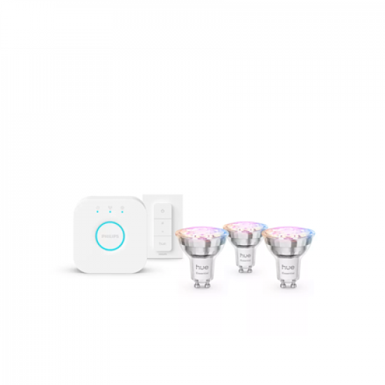 Philips Hue E WCA 345 GU10 3kit SW EU | GU10 | 4.7 W | 16 million colors, White and colored light