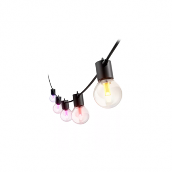 Philips Hue Festavia Globe String Lights for Outdoor Use, 14 m | 30 W | Bluetooth, Zigbee