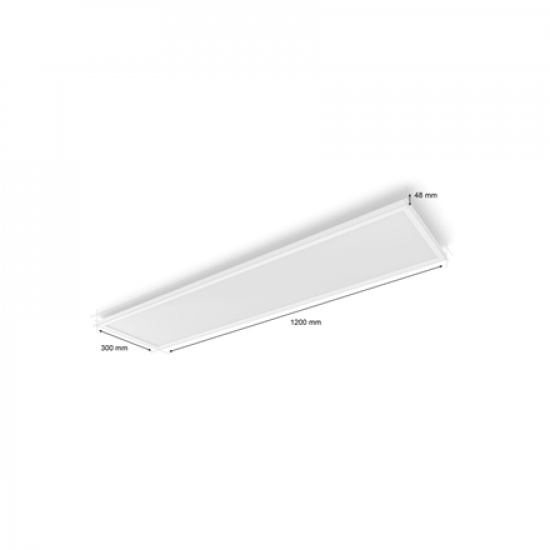 Philips Hue Surimu rectangular panel light, 120 x 30 cm | 2000-6500 Hue White Color Ambiance | Bluetooth, Zigbee