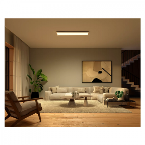Philips Hue Surimu rectangular panel light, 120 x 30 cm | 2000-6500 Hue White Color Ambiance | Bluetooth, Zigbee