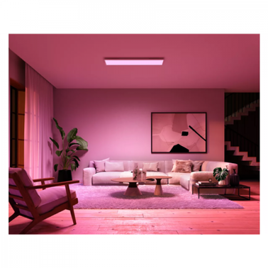Philips Hue Surimu rectangular panel light, 120 x 30 cm | 2000-6500 Hue White Color Ambiance | Bluetooth, Zigbee