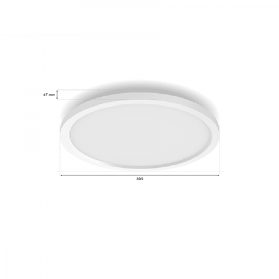 Philips Hue Surimu round panel light, 39.5 cm | Bluetooth, Zigbee