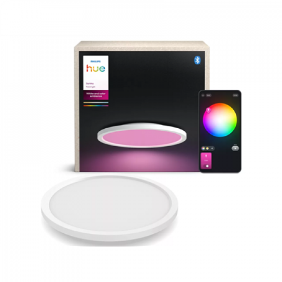 Philips Hue Surimu round panel light, 39.5 cm | Bluetooth, Zigbee