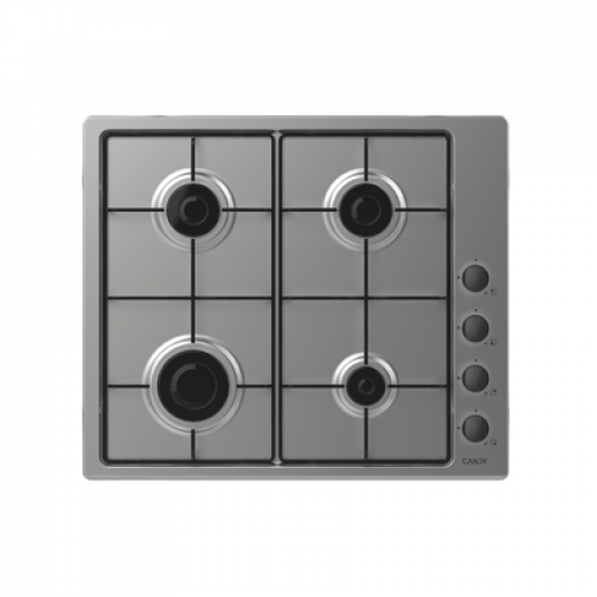 Candy Hob | Idea CHW6LBX/4U2 | Gas | Number of burners/cooking zones 4 | Knob | Stainless Steel