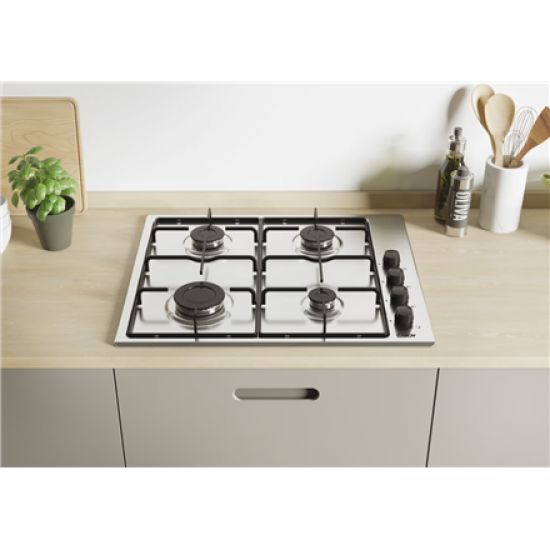 Candy Hob | Idea CHW6LBX/4U2 | Gas | Number of burners/cooking zones 4 | Knob | Stainless Steel