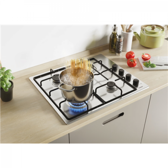 Candy Hob | Idea CHW6LBX/4U2 | Gas | Number of burners/cooking zones 4 | Knob | Stainless Steel