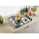 Candy Hob | Idea CHW6LBX/4U2 | Gas | Number of burners/cooking zones 4 | Knob | Stainless Steel