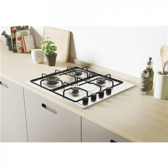 Candy Hob | Idea CHW6LBX/4U2 | Gas | Number of burners/cooking zones 4 | Knob | Stainless Steel