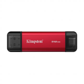 Kingston Dual Portable Solid-State Drive, USB Type-A and Type-C | 512 GB | Solid-state drive interface USB 3.2 Gen 2 | Read speed 1050 MB/s | Write speed 950 MB/s