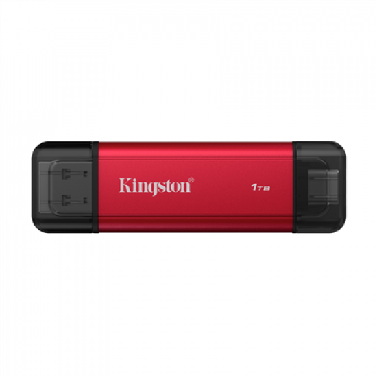 Kingston Dual Portable Solid-State Drive, USB Type-A and Type-C | 1000 GB | Solid-state drive interface USB 3.2 Gen 2 | Read speed 1050 MB/s | Write speed 950 MB/s