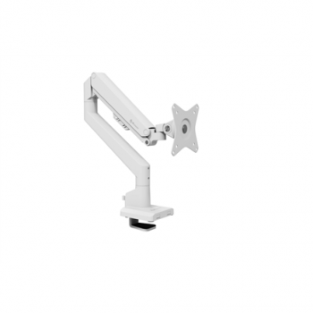 Arozzi Desk Mount | Neo Single - Gas Spring Monitor Arm AZ-ALZARE-NEO-WT | Tilt, Swivel, Rotation | Maximum weight (capacity) 9 kg | White