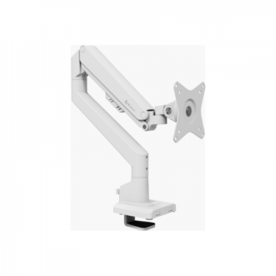 Arozzi Desk Mount | Neo Single - Gas Spring Monitor Arm AZ-ALZARE-NEO-WT | Tilt, Swivel, Rotation | Maximum weight (capacity) 9 kg | White