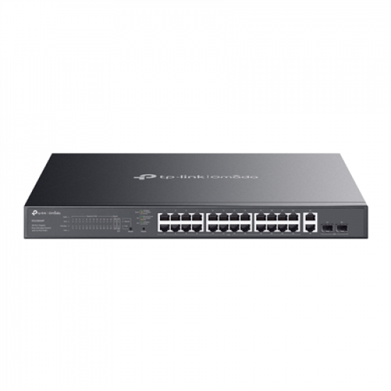TP-LINK Omada 28-Port Gigabit Easy Managed Switch with 24-Port PoE+ | ES228GMP | Managed | Rackmountable | SFP ports quantity 2