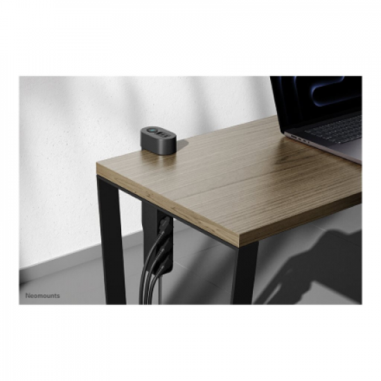 Neomounts | Desk socket with clamp and USB-C and USB-A ports - Quick charge | DS22-840BL6 | Black