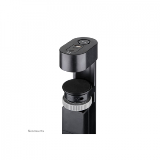 Neomounts | Desk socket with clamp and USB-C and USB-A ports - Quick charge | DS22-840BL6 | Black