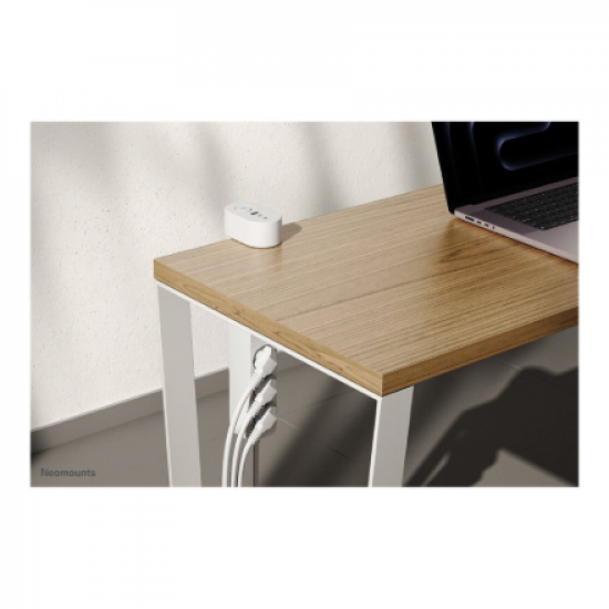 Neomounts | Desk socket with clamp and USB-C and USB-A ports - Quick charge | DS22-840WH6 | White