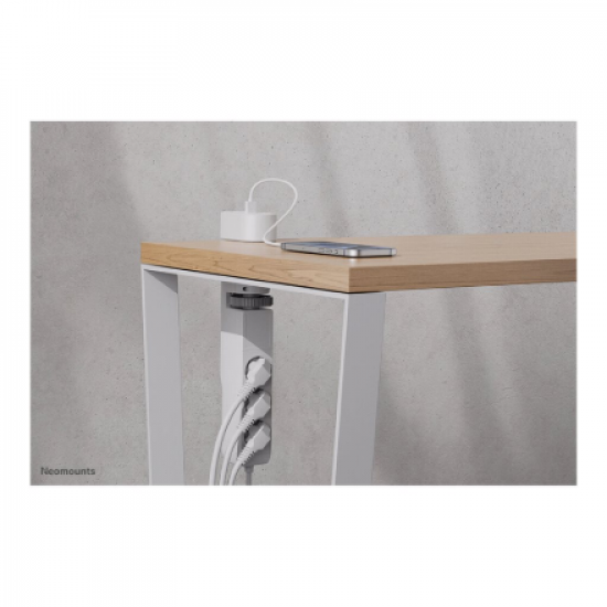 Neomounts | Desk socket with clamp and USB-C and USB-A ports - Quick charge | DS22-840WH6 | White