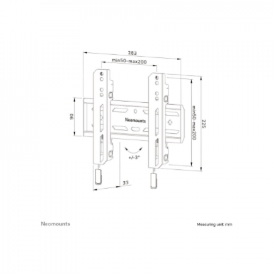 Neomounts Wall mount | WL30S-850BL12 TV mount | Micro adjustment | 24-65 