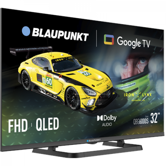 Blaupunkt QLED TV | 32QBG6000S | 32 | Smart TV | Google TV | Black